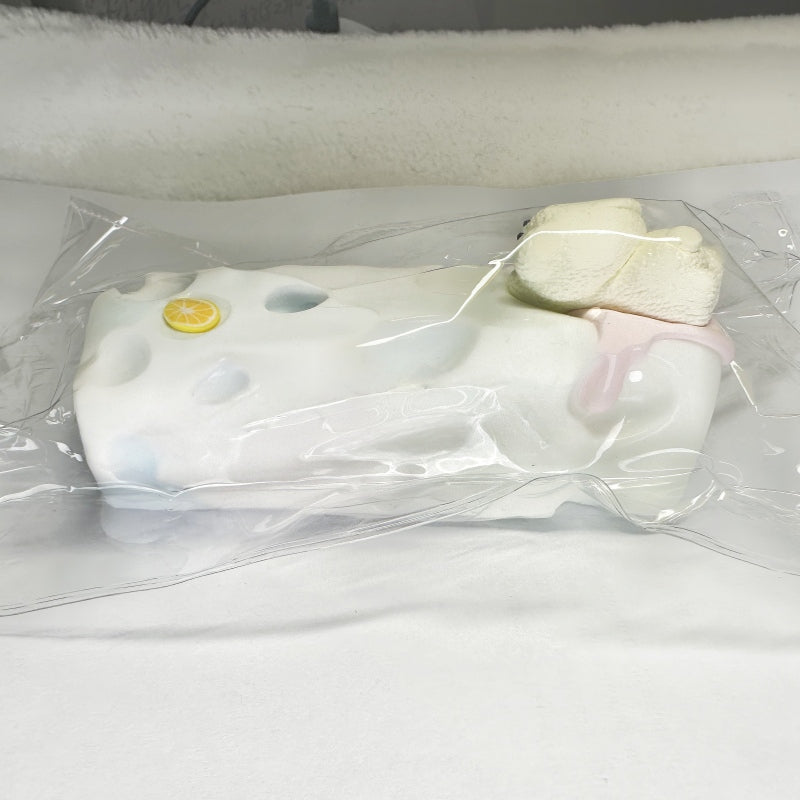 [Only One Left!] Taba Squishy: Cheese with a little bear on top