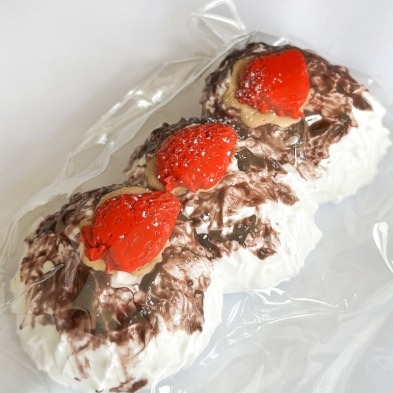 [Only One Left!] Taba Squishy: Chocolate Drizzle Triple Cream Balls