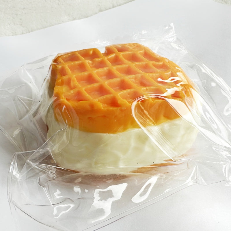 [Only One Left!] Taba Squishy: Rabbit-Shaped Waffle